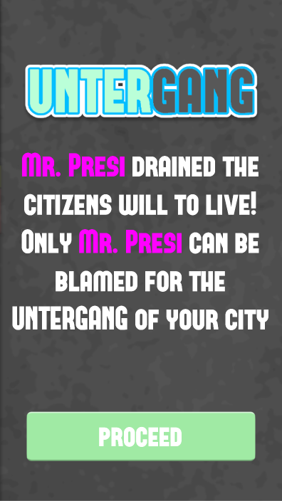 End screen 1: Who is to blame for the UNTERGANG?