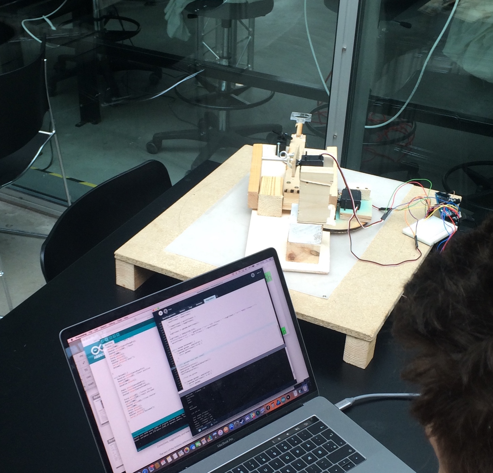 Rubot controlled via Processing and Arduino